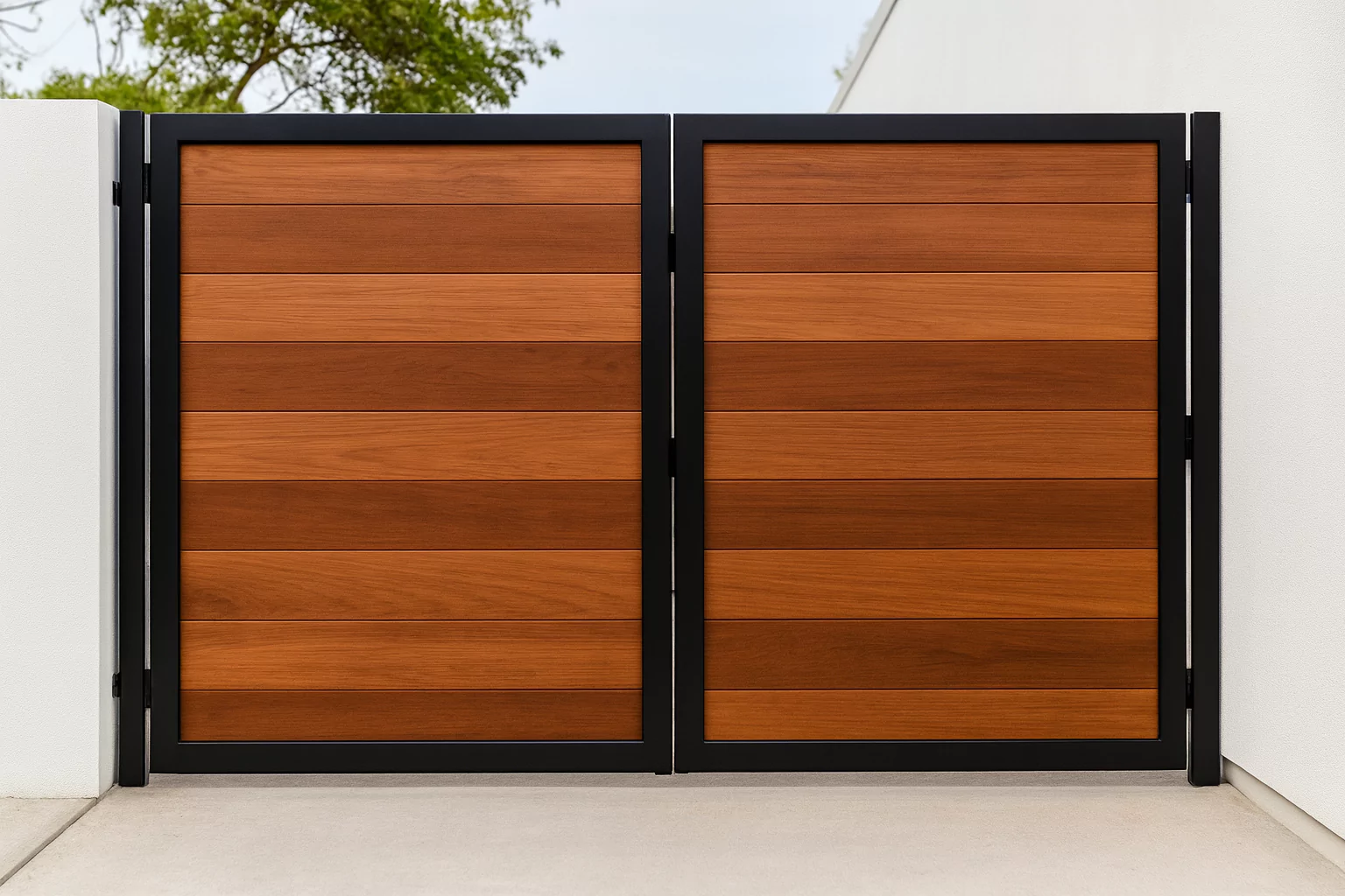 Pagar Kayu Full Panel